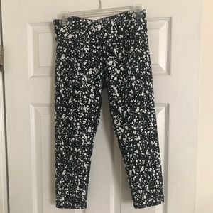 Fabletics running half tights - black and white